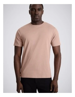 Light Mauve Cotton Crew-Neck T-Shirt