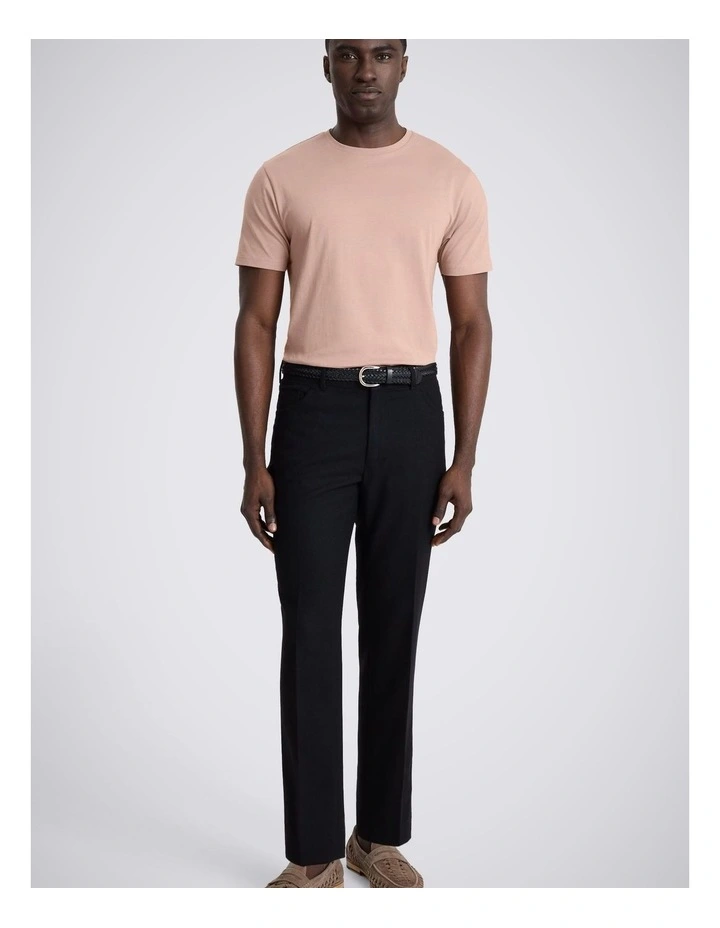 Light Mauve Cotton Crew-Neck T-Shirt image 3