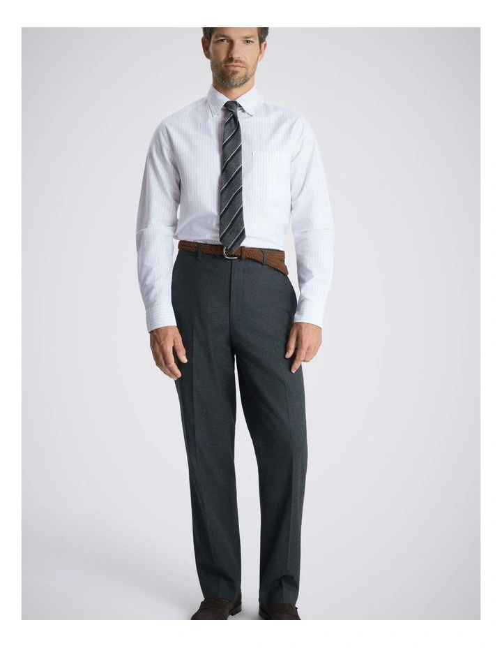 Blue Stripe Washed Cotton Oxford Shirt image 3