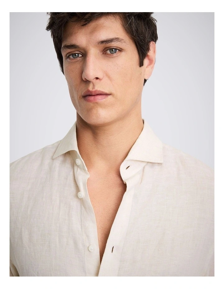 Off-White Linen Shirt image 3