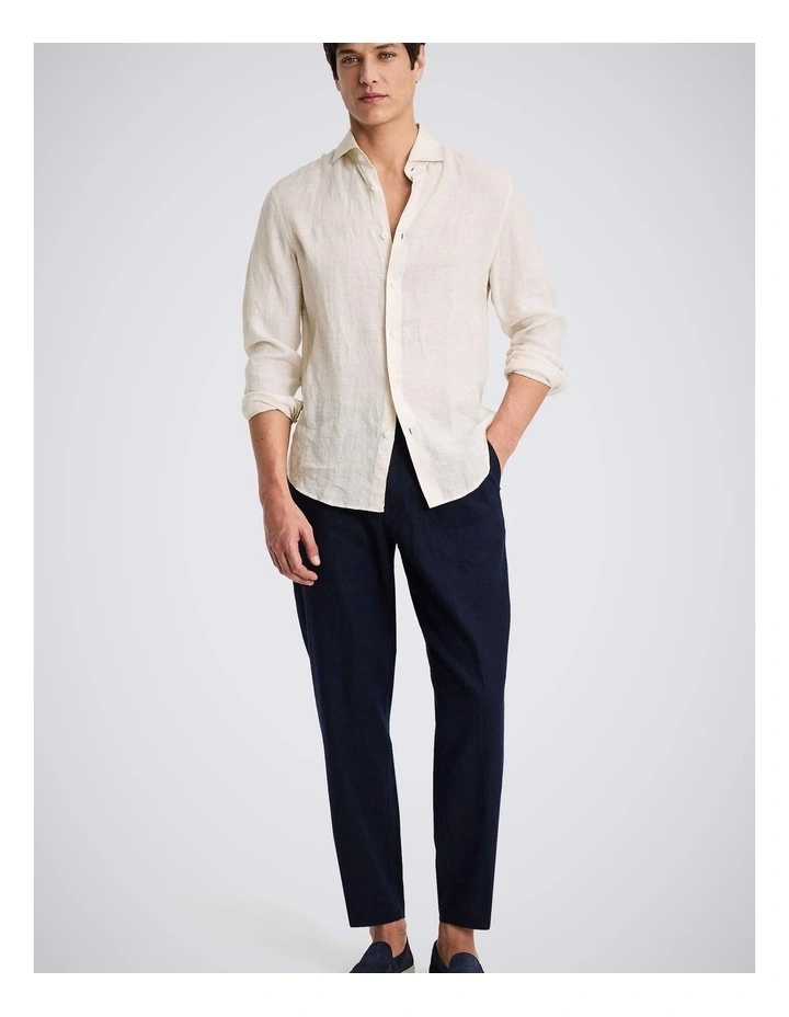 Off-White Linen Shirt image 4