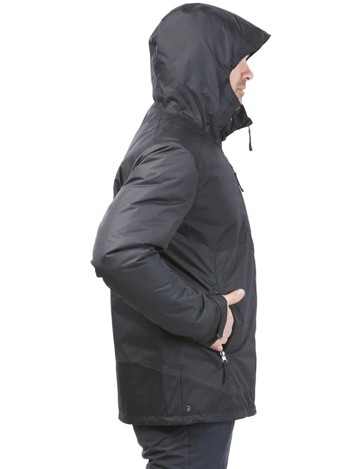 Decathlon - Mens waterproof hiking jacket -10C, NH500 - Black image 3