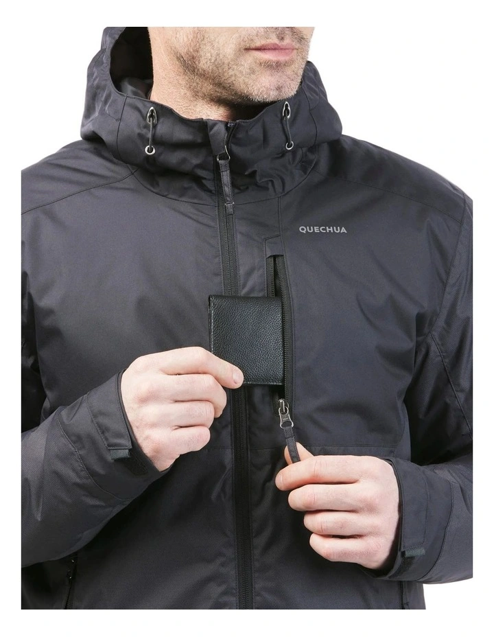 Decathlon - Mens waterproof hiking jacket -10C, NH500 - Black image 6