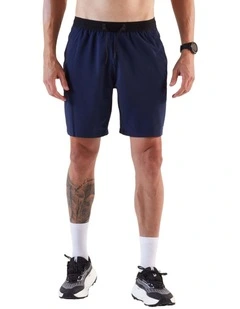 Decathlon - Men's Running Shorts-KIPRUN Run 500 Dry-Steel blue