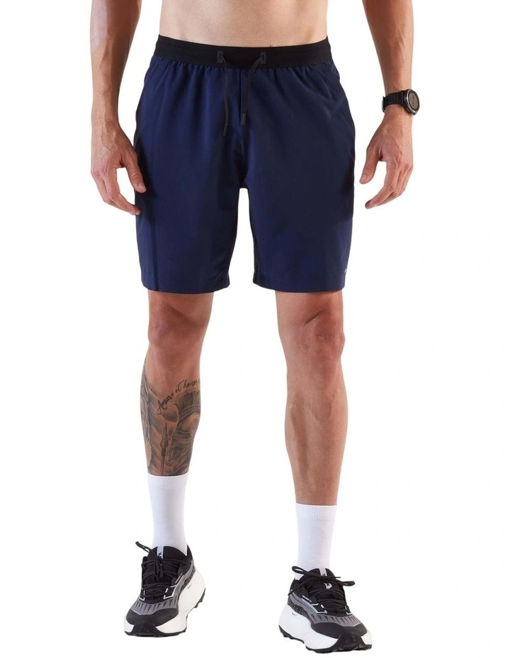 Decathlon - Men's Running Shorts-KIPRUN Run 500 Dry-Steel blue image 1