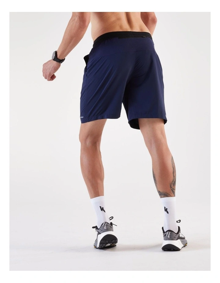 Decathlon - Men's Running Shorts-KIPRUN Run 500 Dry-Steel blue image 2