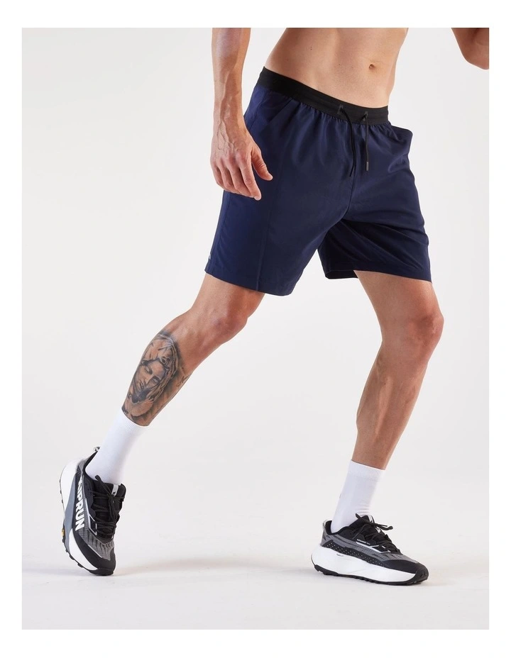 Decathlon - Men's Running Shorts-KIPRUN Run 500 Dry-Steel blue image 3