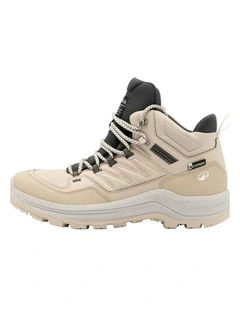 Decathlon - Womens waterproof high-rise hiking boots, MH100 - Beige
