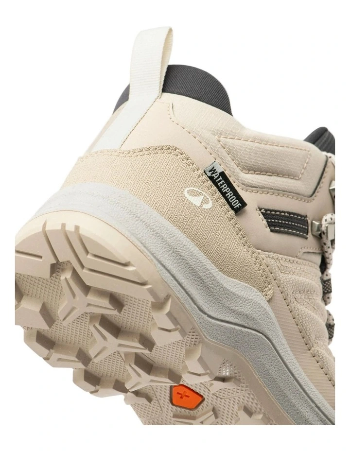 Decathlon - Womens waterproof high-rise hiking boots, MH100 - Beige image 2