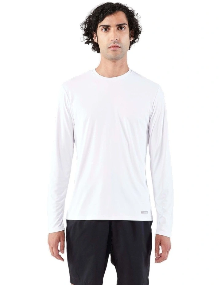 Decathlon - Men's Running Long-Sleeved T-Shirt Anti-UV - Kiprun Dry 500 UV White image 1