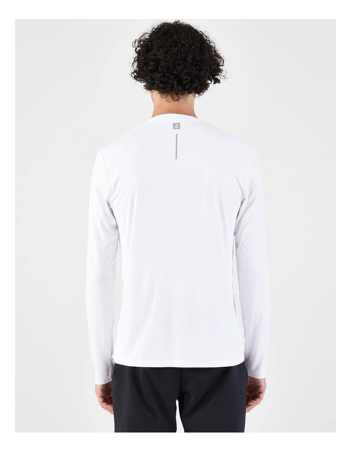 Decathlon - Men's Running Long-Sleeved T-Shirt Anti-UV - Kiprun Dry 500 UV White image 2