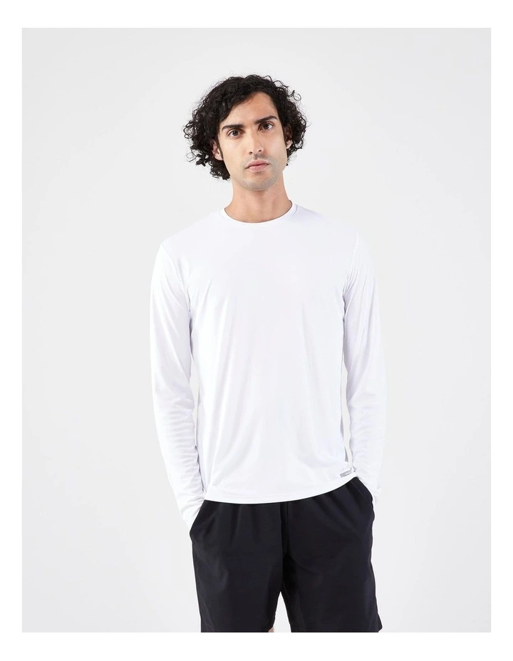 Decathlon - Men's Running Long-Sleeved T-Shirt Anti-UV - Kiprun Dry 500 UV White image 5