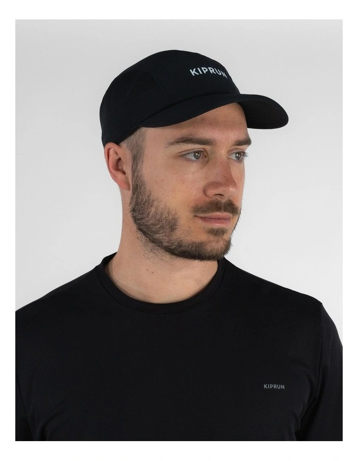 Decathlon - Unisex Running Cap - Kiprun 5 Panels Black image 2