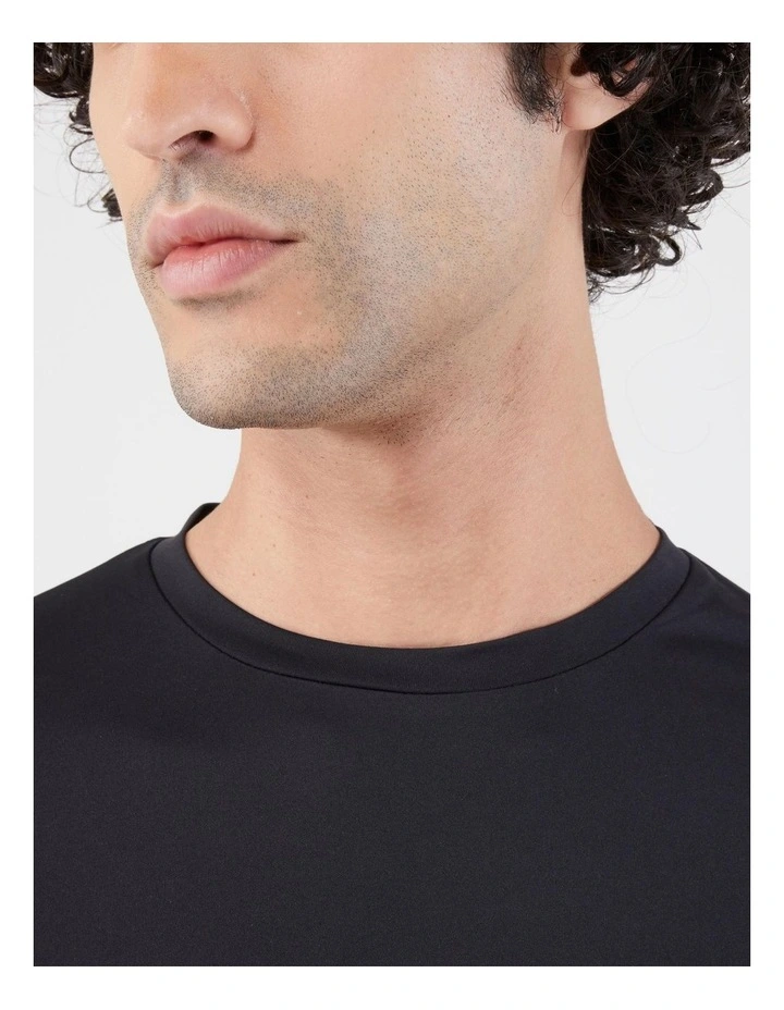 Decathlon - Men's Running Long-Sleeved T-Shirt Anti-UV - Kiprun Dry 500 UV Black image 3