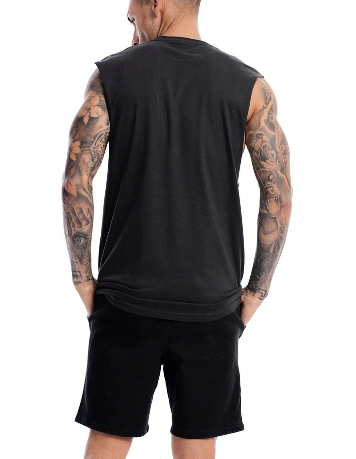 Absent Tank in Vintage Black image 2