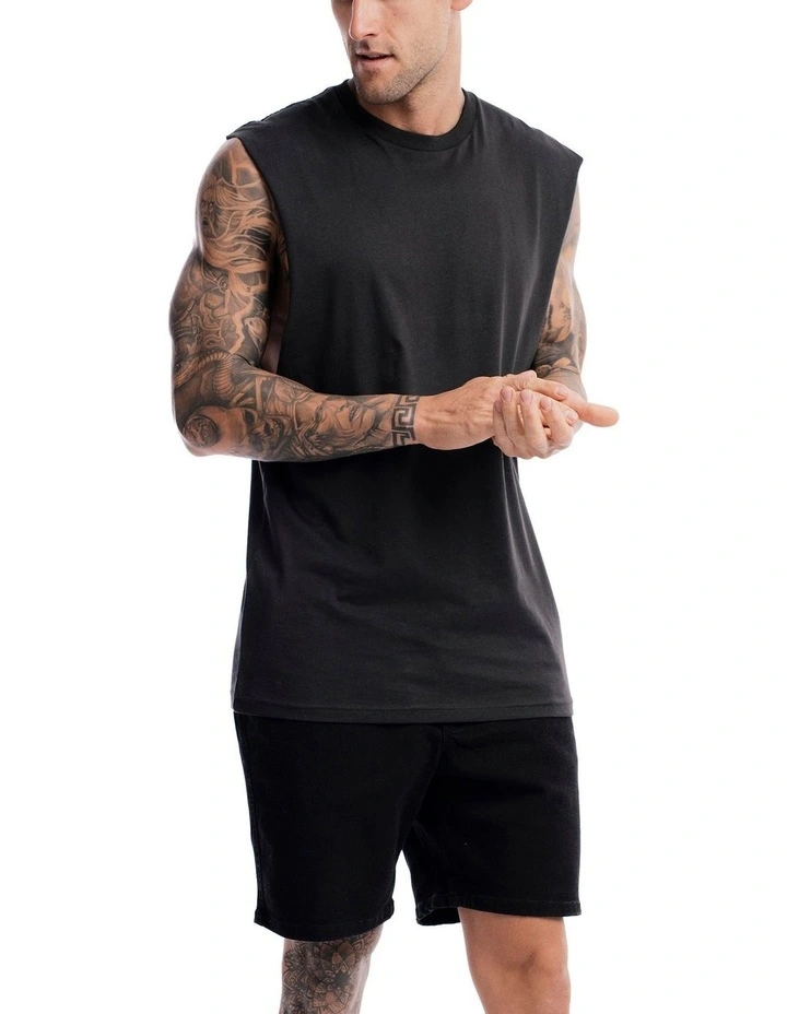 Absent Tank in Vintage Black image 3