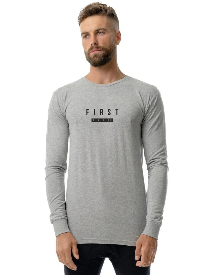Constant Long Sleeve Tee in Marle Grey image 1