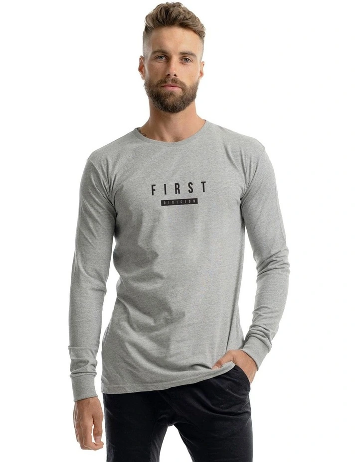 Constant Long Sleeve Tee in Marle Grey image 3