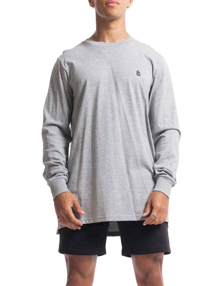 Contract Rise Long Sleeve Tee in Marle Grey image 1
