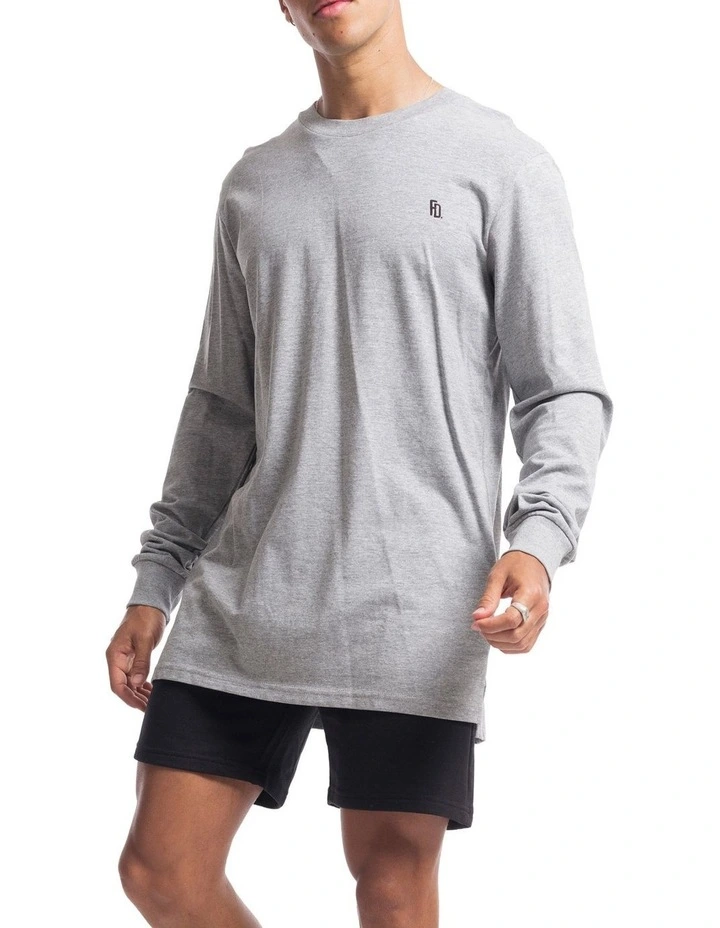Contract Rise Long Sleeve Tee in Marle Grey image 3