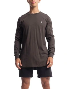 Contract Rise Long Sleeve Tee in Vintage Black