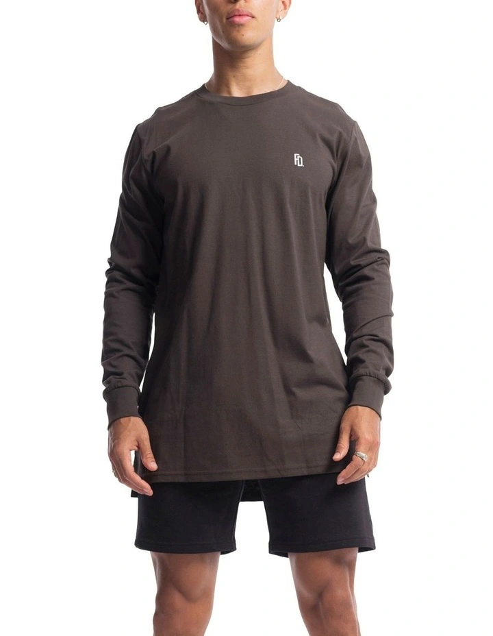Contract Rise Long Sleeve Tee in Vintage Black image 1