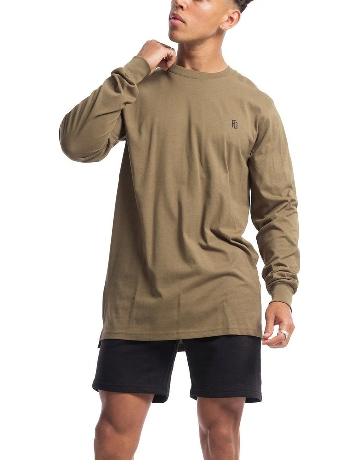 Contract Rise Long Sleeve Tee in Olive image 3