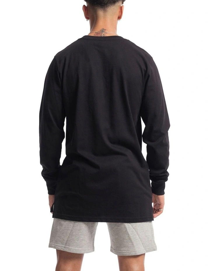 Contract Rise Long Sleeve Tee in Black image 2