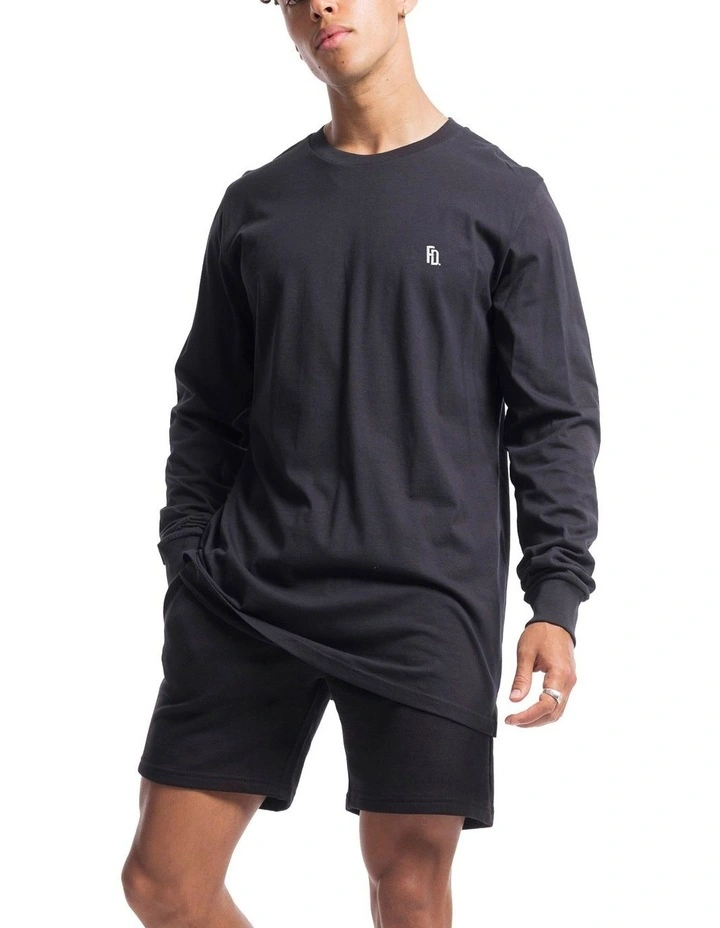Contract Rise Long Sleeve Tee in Ink image 3