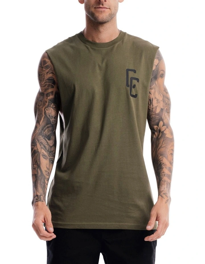 Big Cypher Tank in Olive image 1