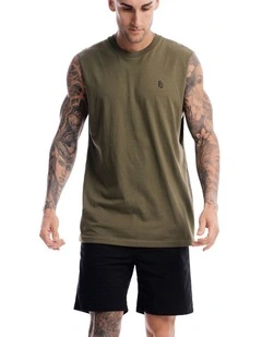 Contract Rise Tank in Olive