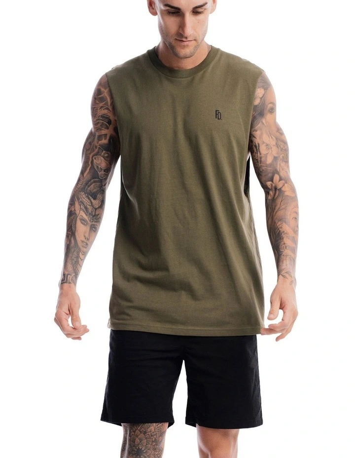 Contract Rise Tank in Olive image 1