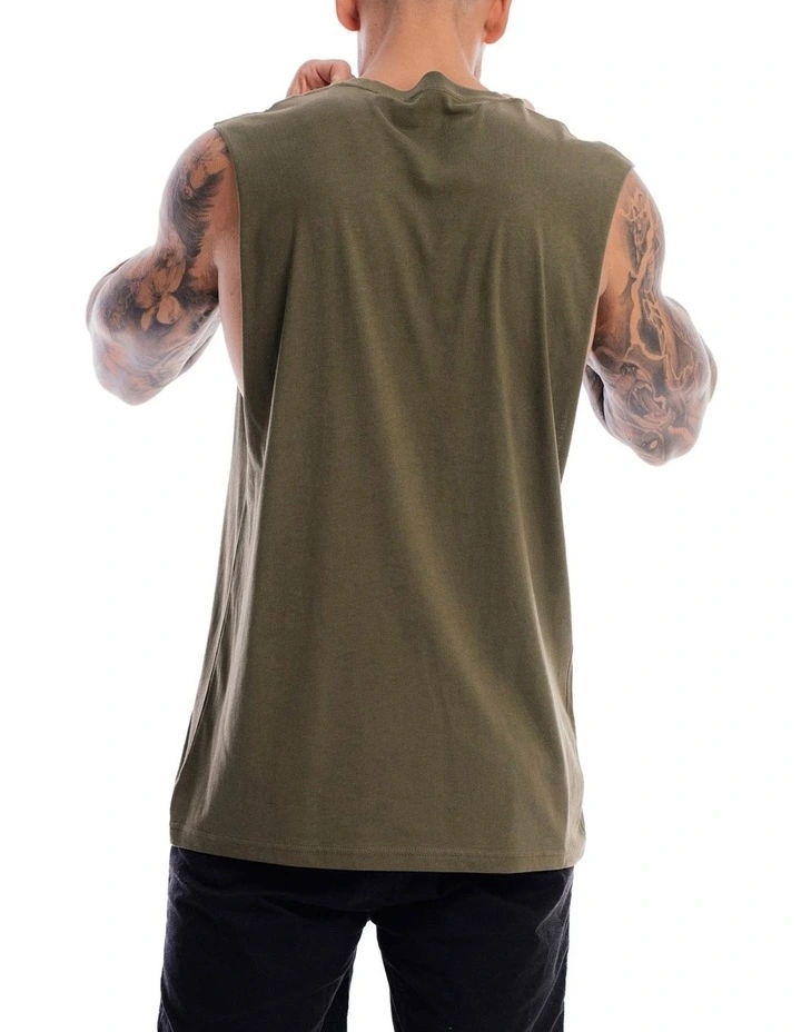 Contract Rise Tank in Olive image 2