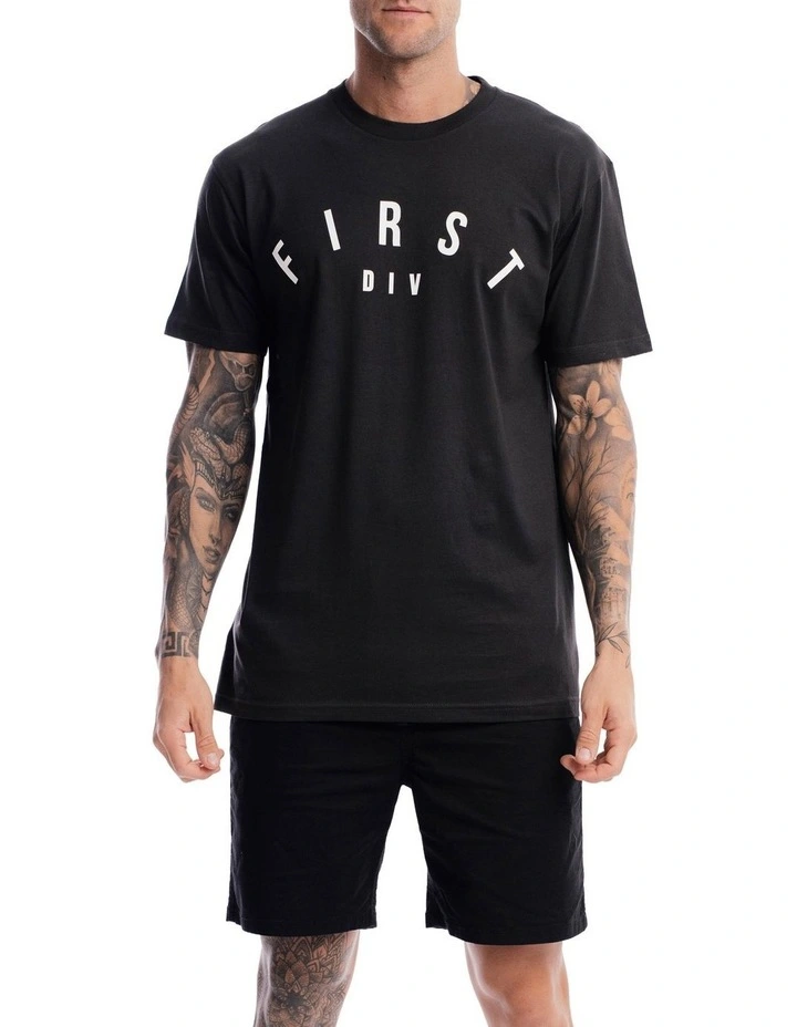 Core Logo Tee in Vintage Black image 3