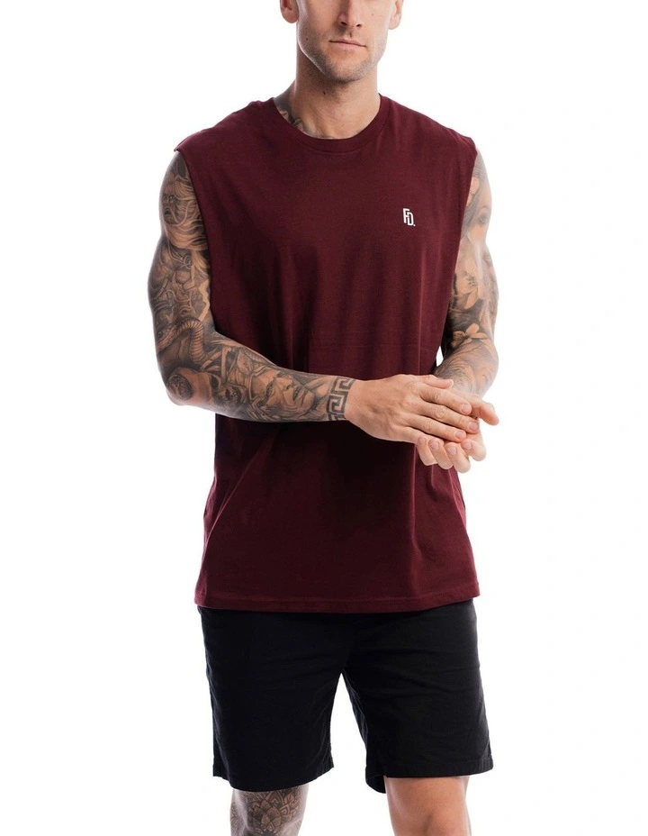 Contract Rise Tank in Oxblood image 3