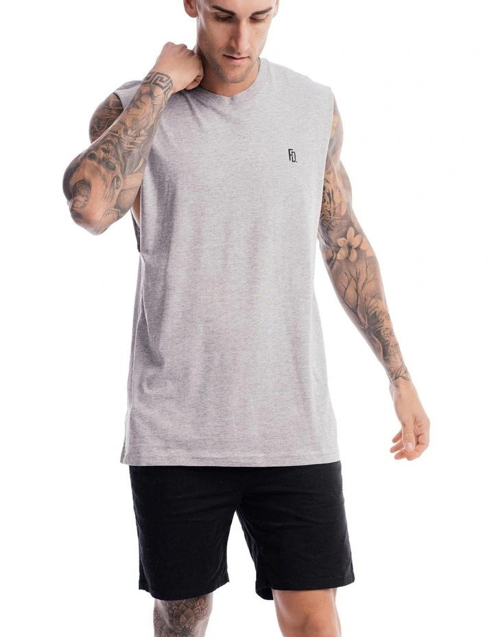 Contract Rise Tank in Marle Grey image 1