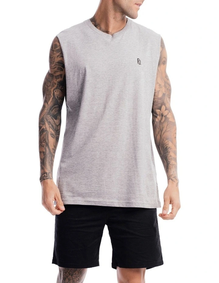 Contract Rise Tank in Marle Grey image 3