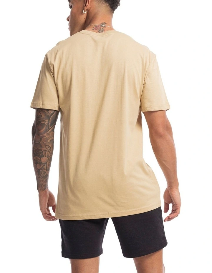 Core Logo Tee in Camel image 2