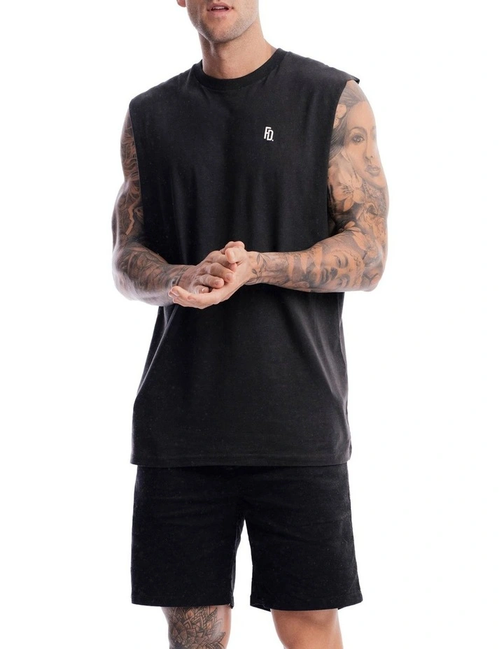 Contract Rise Tank in Vintage Black image 3