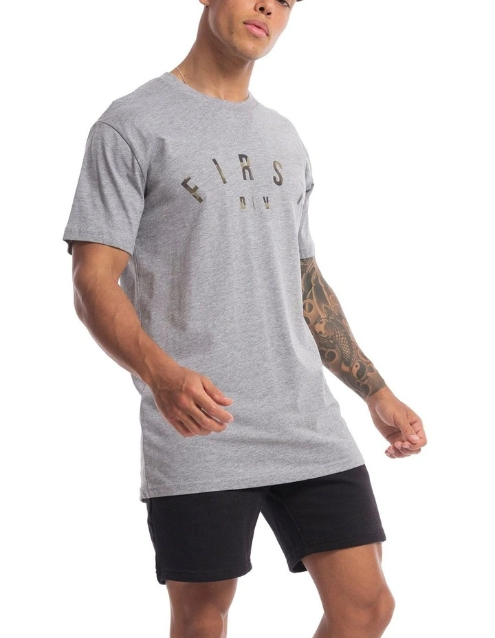Core Logo Tee in Marle Grey image 3