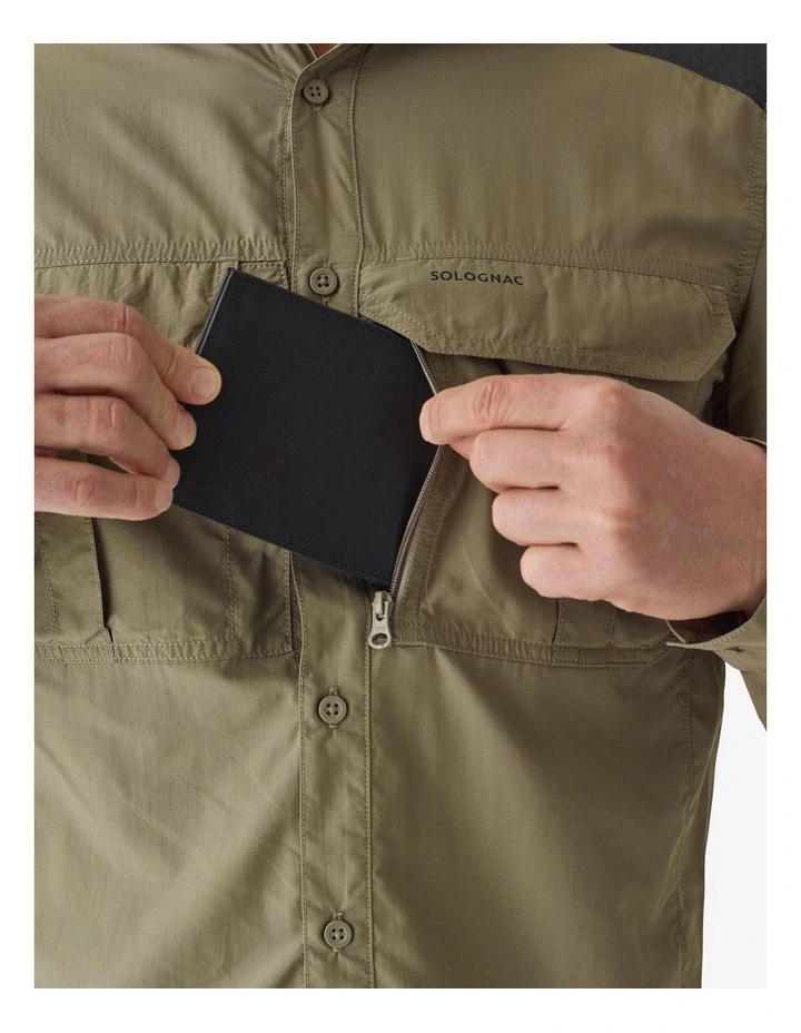 Decathlon - LIGHT AND BREATHABLE LONG-SLEEVED SHIRT 520 GREEN image 4