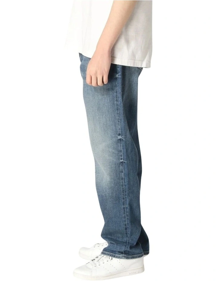 Damon Straight Leg Jeans in Blue image 3
