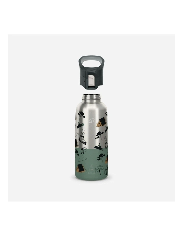 Stainless Steel Insulated Flask 900 With Quick-Release Cap 0.5L in Silver image 2