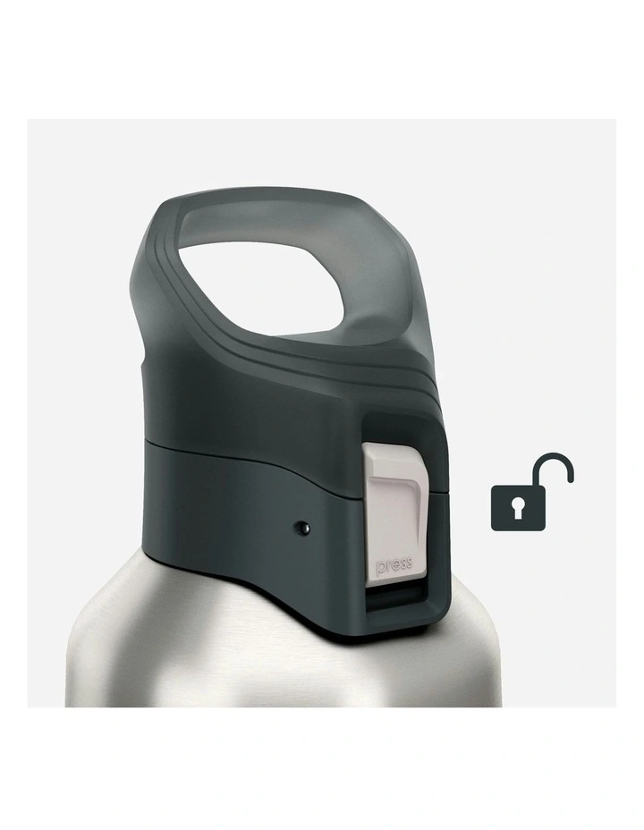 Insulated Stainless Steel Flask 900 With Quick-Release Cap 0.8L in Silver image 6