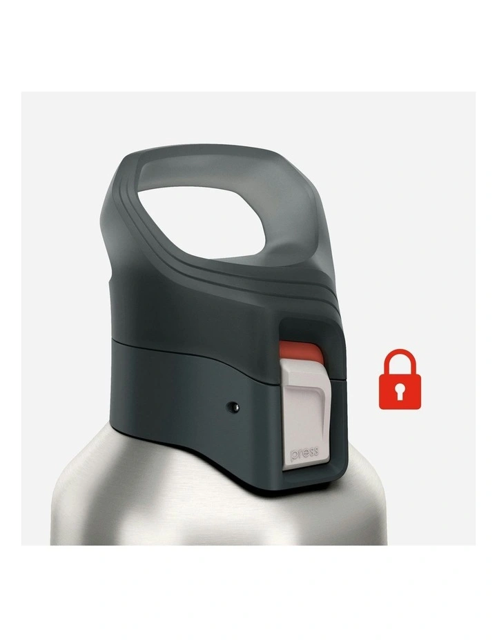 Insulated Stainless Steel Flask 900 With Quick-Release Cap 0.8L in Silver image 7