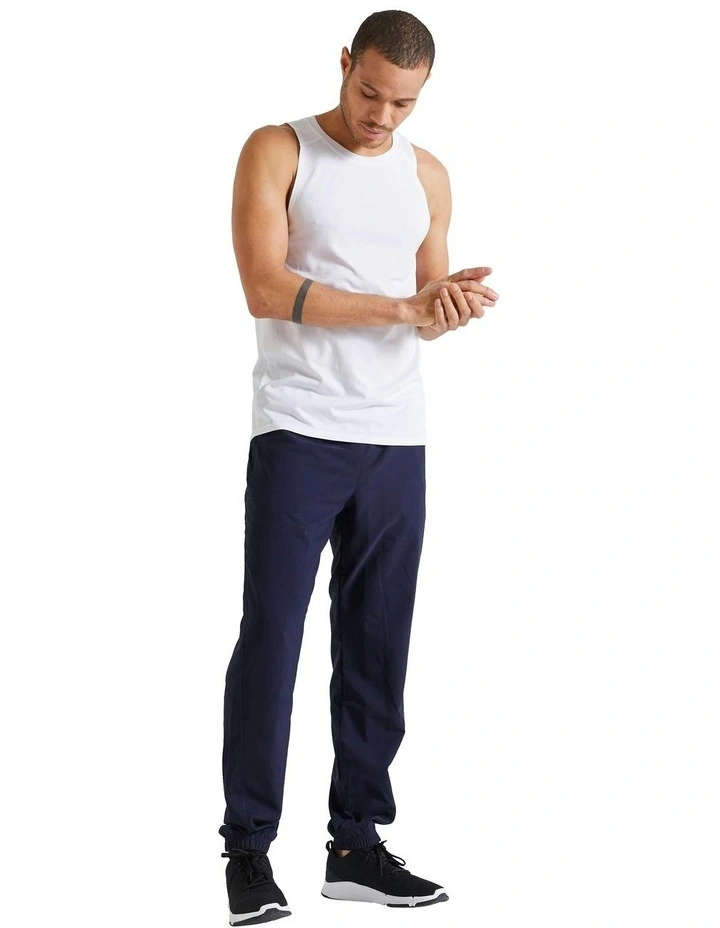 Breathable Regular Fitness Bottoms in Navy Blue image 2