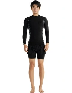 Surfing UV Protection Top in Brush Black