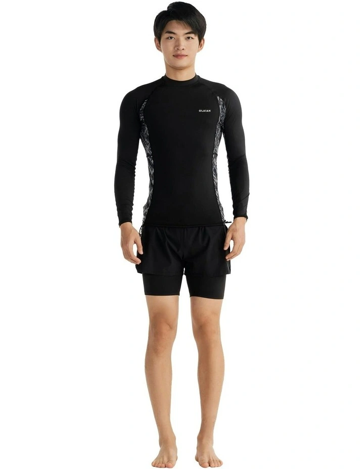 Surfing UV Protection Top in Brush Black image 1