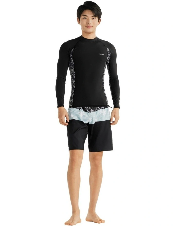 Surfing UV Protection Top in Brush Black image 3