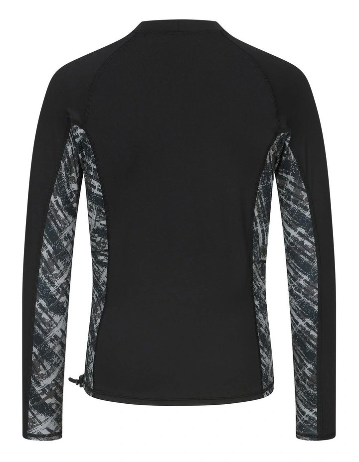 Surfing UV Protection Top in Brush Black image 5